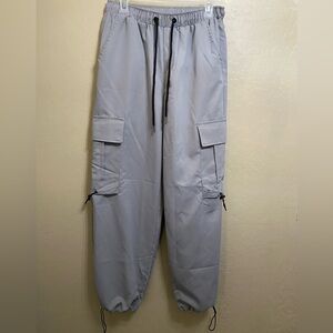 Men’s Grey Adjustable Cargo Pants
